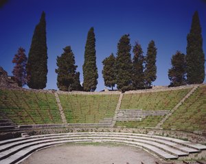 Vista del Teatro Grande de Roman